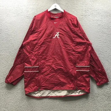 Vintage Alabama Crimson Tide Weatherproof Windbreaker Pullover Jacket XL Red