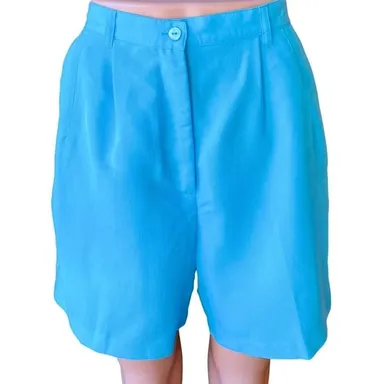 EP PRO Bright Light Blue Ribbed Activewear Golf Tennis Shorts ~ Women's Size 6
