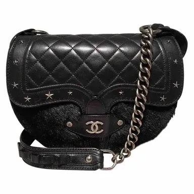 Chanel Vintage Dallas Studded Saddle Bag