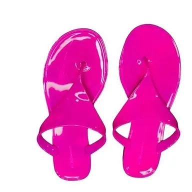 BCBG Shiny Magenta Pink Flip Flop Sandals BCBG Shoes Size 6 NWOT