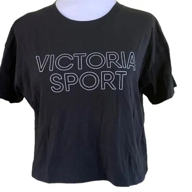 Victoria's Secret Sport Black T-Shirt Size Small