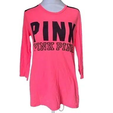 Victoria's Secret PINK Large Hot Pink 3/4 Sleeve T-Shirt XS