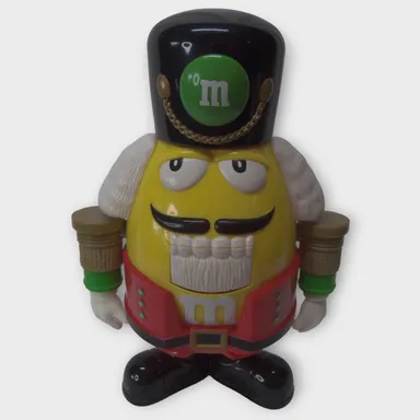 Vintage MM M&M Yellow Nutcracker Sweet Candy Dispenser Limited Edition 10"