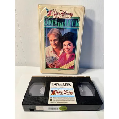 Walt Disney Home Video - Lots of Luck VHS Clamshell Early 1980's Vintage