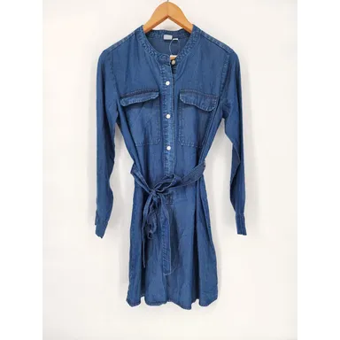 Gap Chambray Denim Shirt Dress Women's Size Small