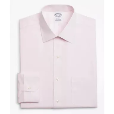 Brooks Brothers Regent Pink Non-Iron Herringbone Supima Cotton Button Shirt 15.5
