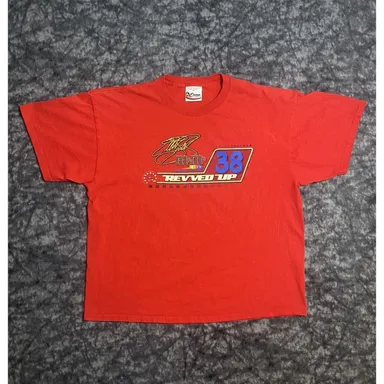 NASCAR Mens Graphic T Shirt XL M&M #38 Elliott Sadler Ford 2003 Chase Authentics