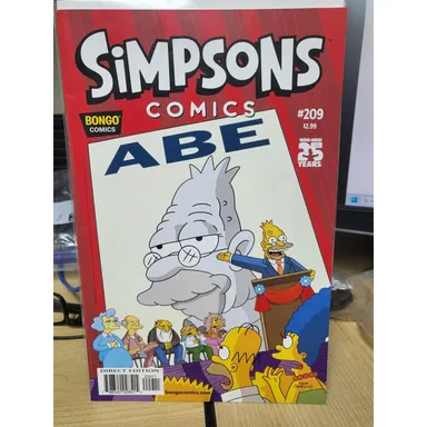 Simpsons Comics #209 (2014) FINE+ Bongo Comics Cartoon Abe Runs For Office