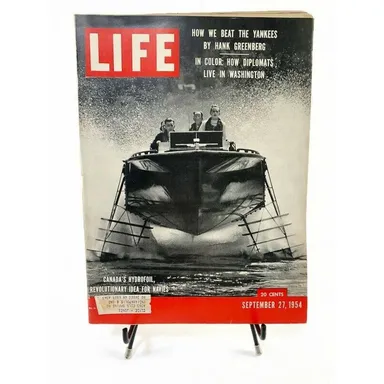 Life Magazine September 27 1954 Revolutionary Idea for Navies Canada's Hydrofoil