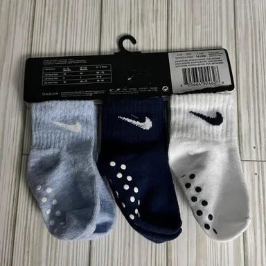 Nike Kids  Variety Non Slip  Multi-color Athletic  Socks Sz 12-24