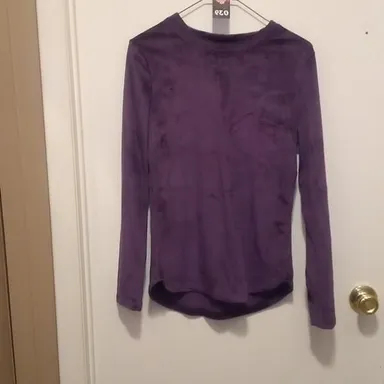 ClimateRight Extremely Soft Grape Purple Long Sleeve Shirt - Size M