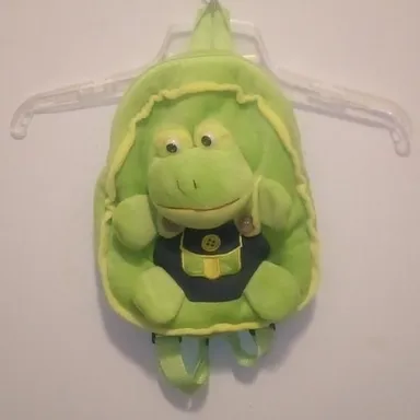 Mini Frog Backpack Plush Plushie For Kids (Green) #100