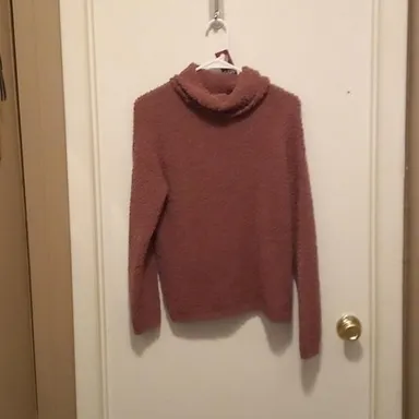 NWOT - Bobeau Comfy Pull-Over Cowlneck Popcorn Knit Sweater - Size XS