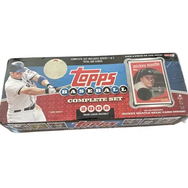 2008 TOPPS BASEBALL COMPLETE SET SERIES 1 AND 2! SEALED! SCW-58