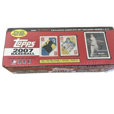 2007 Topps Baseball Complete Set FACTORY SEALED Target Mickey Mantle Relic