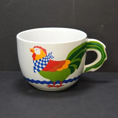 Mount Clemmons 1992 Rooster Chicken Mug Cup Coffee Oversized Soup Bowl Farmcore