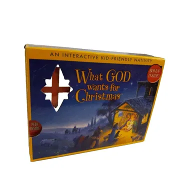 What God Wants for Christmas Interactive Kid Friendly Nativity Set see descript