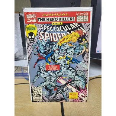 Spectacular Spiderman Annual #12 (1992) Bagley Cover Venom Solo Story FINE