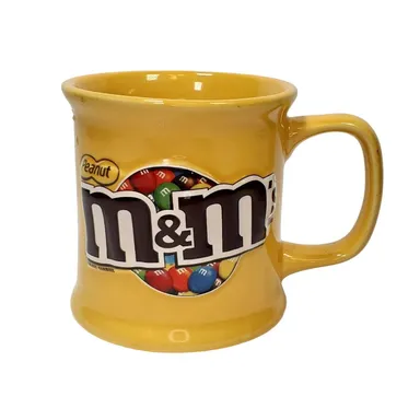 Original 2008 Peanut M&M's 12 oz Ceramic Mug by Mars Inc Decorative Collectible