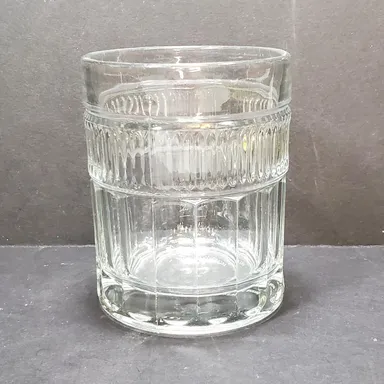Vtg Anchor Hocking Annapolis Double Old Fashioned Glass Clear Tumbler 12 oz
