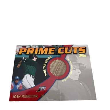 2002 Prime Cuts Josh Hamilton Tampa Bay Rays Game Used Bat Relic SP 191/200