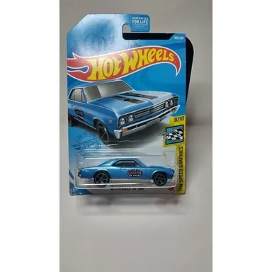 2021 Hot Wheels #183 HW Speed Graphics 8/10 '67 CHEVELLE SS 396 Blue w/Gray