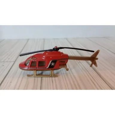 Vintage Hot Wheels Red Police Helicopter Extendable tail