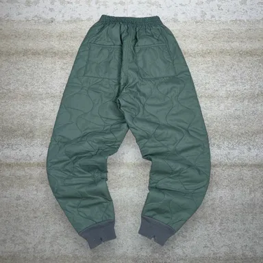 Vintage Military Snow Pants Mens M Green Baggy Taper Fit Insulated Liner 90s