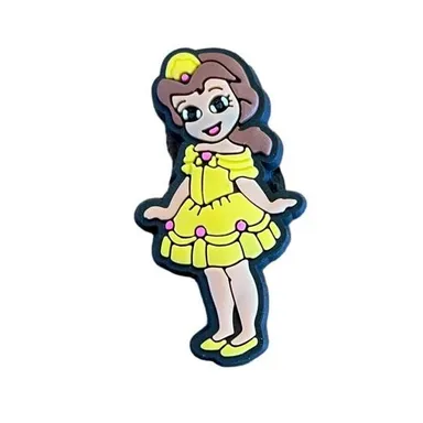 Princess Belle from The Beauty and the Beast Crocodile Charm