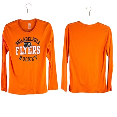 NHL Philadelphia Flyers Hockey Long Sleeve Shirt L 14/16 New