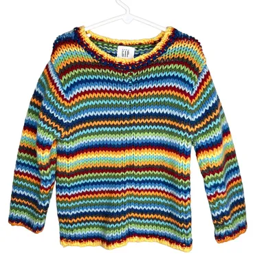 Baby Gap Vintage Rainbow Sweater 4xl 4 years Wool Blend