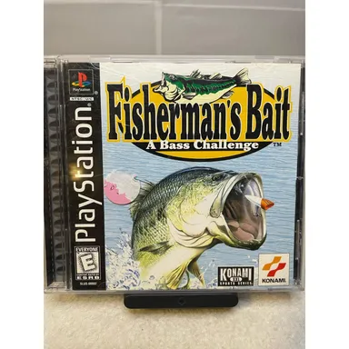 Fisherman’s Bait A Bass Challenge Complete with Registration PlayStation 1