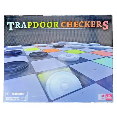 Trapdoor Checkers Board Game Goliath 2005