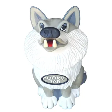 Fun Wolf Cookie Jar Howling Sound Affect 1998 Tested And Working Vintage