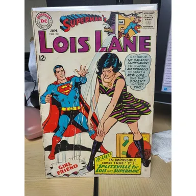 Superman's Girlfriend Lois Lane #80 (1968) Splitsville VG/EX DC Comics