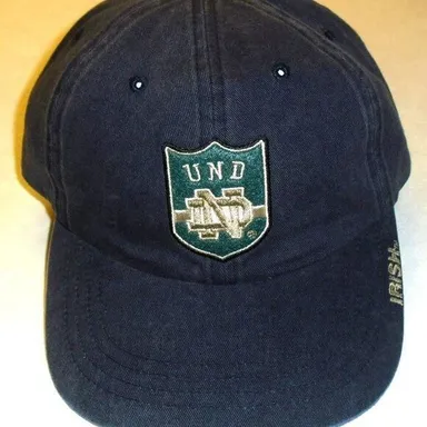 Notre Dame University Adjustable Strapback hat cap Leather Strap Ncaa New