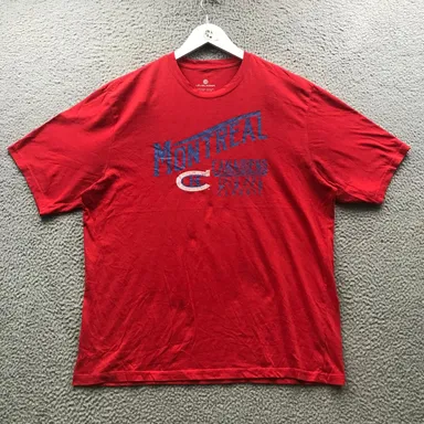 Montreal Canadiens NHL Hockey T-Shirt Mens XL Short Sleeve Crew Neck Graphic Red