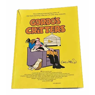 Gordo's Critters 1989 VTG Gus Arriola Cartoon Book Paperback 1st Printing READ
