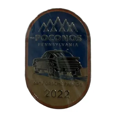 Porsche Parade Lapel Pin Poconos Pennsylvania 2022 Automotive Weissach Stuttgart