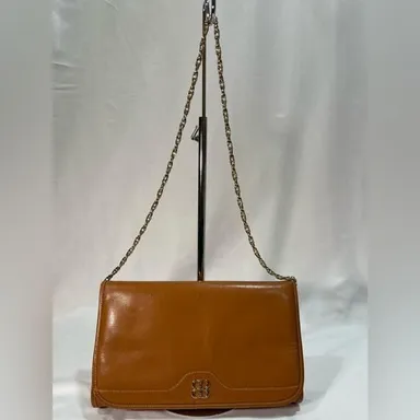 Balenciaga Brown Leather Chain Shoulder Bag