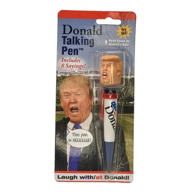 New Talking Donald Trump Pen Collectible Edition 8 Sayings in His Real Voice USA