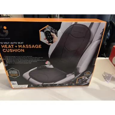 SmartGear 12Volt Auto Seat Heat+Massage Cushion, Fits Onto Any Bucket Style Seat