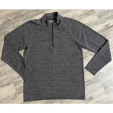 Zella Pullover Lightweight Womens 1/4 Zip Size Large Long Sleeve Athleisure Gray