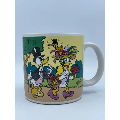 Walt Disney Applause Mug 12oz Mug Have a Tip-Top Easter Vintage Daisy Donald EUC