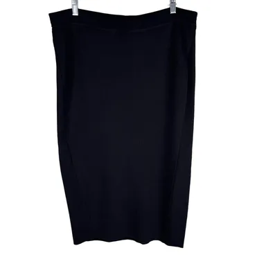Gabrielle Union Black Sweater Skirt XXL Front Overlay New