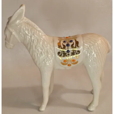 Lenox 1994 China Jewels Nativity Donkey With Original Teal Box