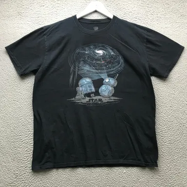 Star Wars Droids Pop! Tees T-Shirt Mens Large L Short Sleeve Graphic Black Blue