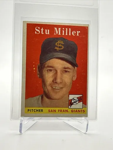 1958 Topps Stu Miller Baseball Card #111 VG Quality FREE SHIPPING