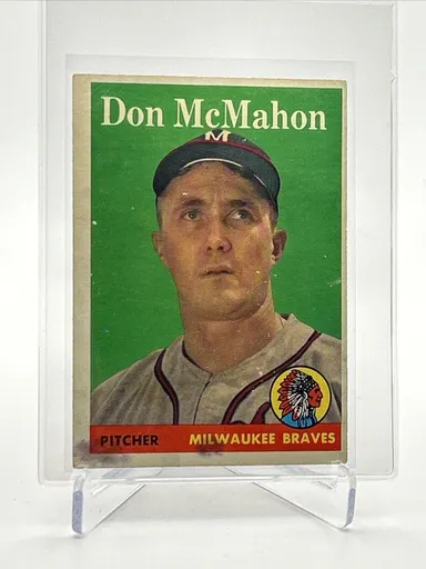 1958 Topps Don McMahon Rookie Baseball Card #147 VG Quality FREE SHIPPING