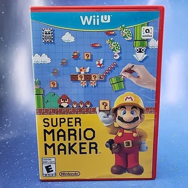 Super Mario Maker (Nintendo Wii U, 2015) Video Game CIB Complete W/ Insert